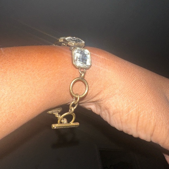 Square Rhinestone Bracelet - Picture 2 of 8